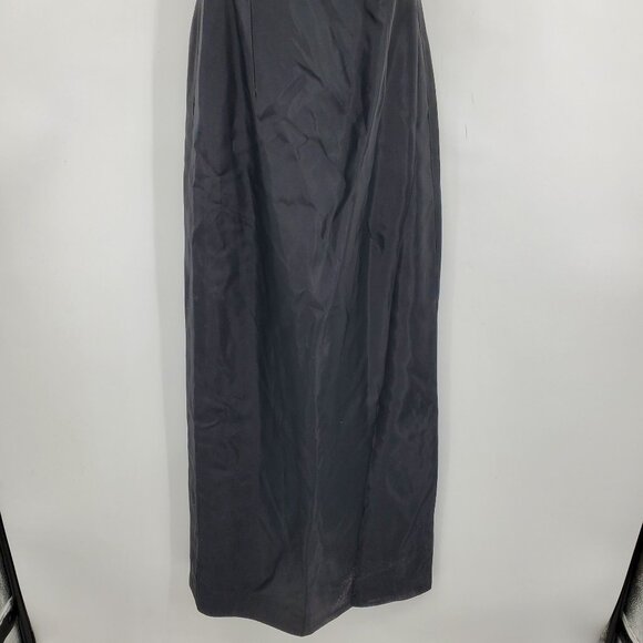 Vintage Watters and Watters Black Minimalist Cocktail Prom Classy Formal Dress 8 - Picture 7 of 7